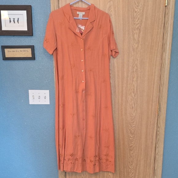 real comfort Dresses & Skirts - Chic Terracotta Midi Dress
